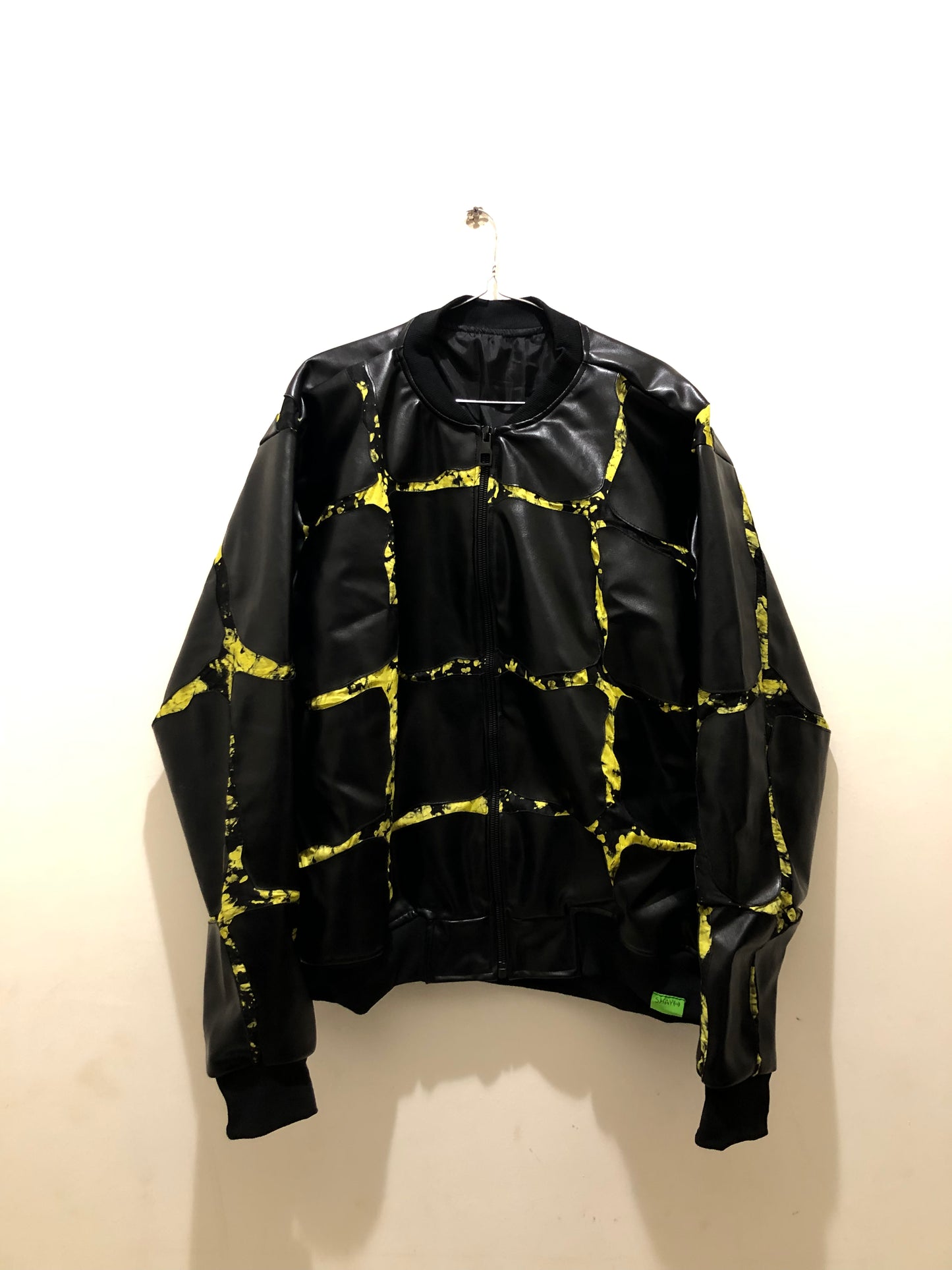 FIRE Community Jacket | Leather and Adire