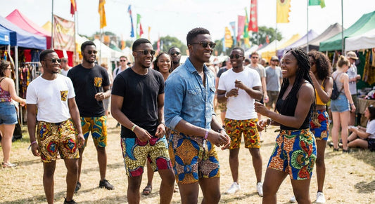 Ankara shorts for African festival season