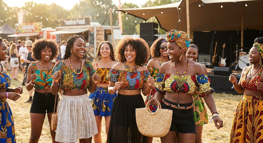 Ankara crop tops for summer festival looks