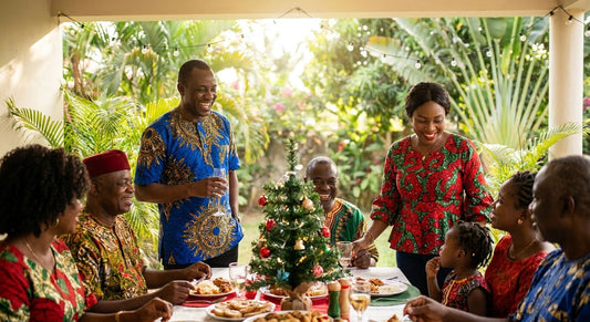 Ankara shirts for Nigerian Christmas gatherings