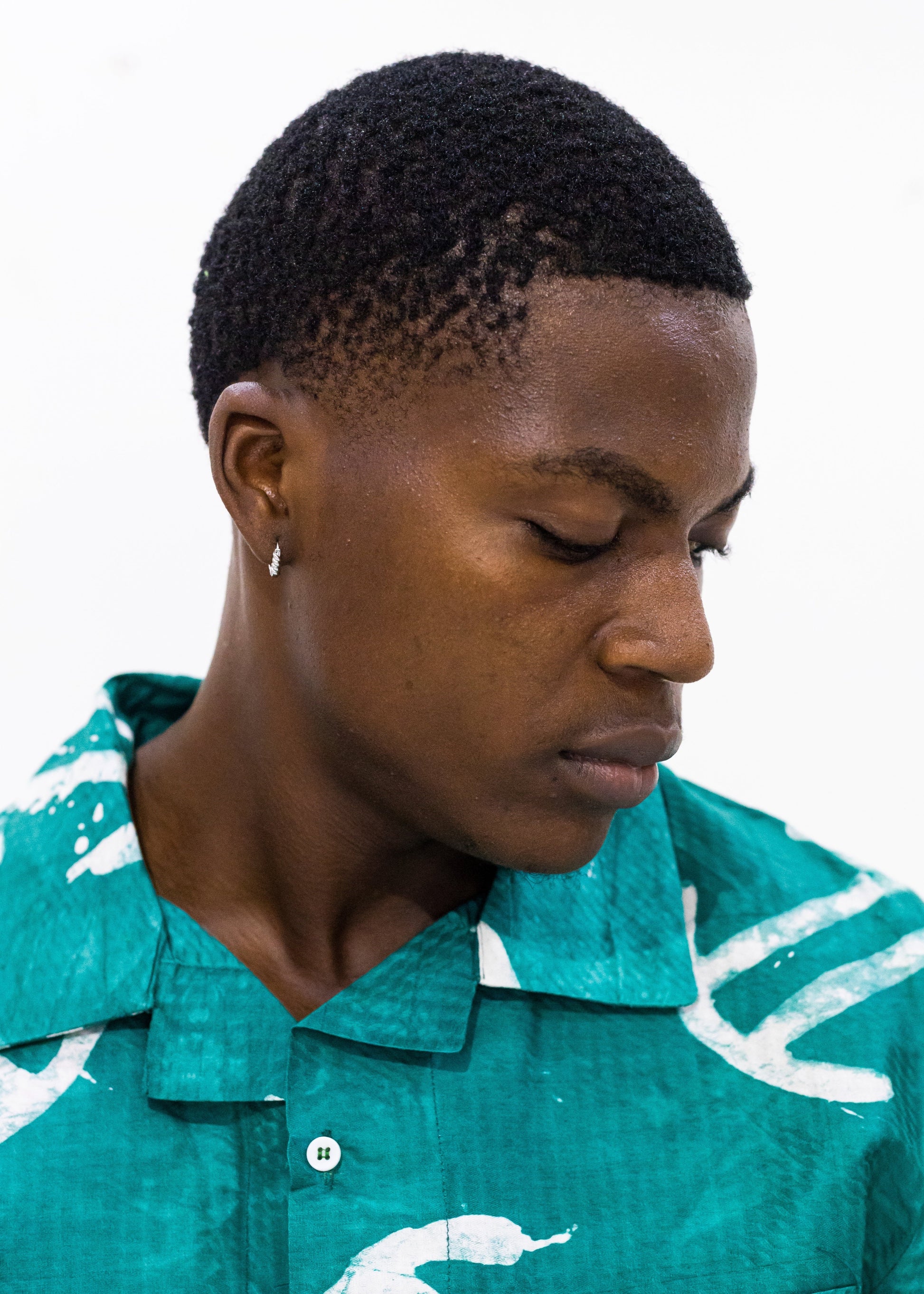 Batik Green Shirt -Nigerian Handmade Unisex Casual Wear | SHAYOFiXE Collection