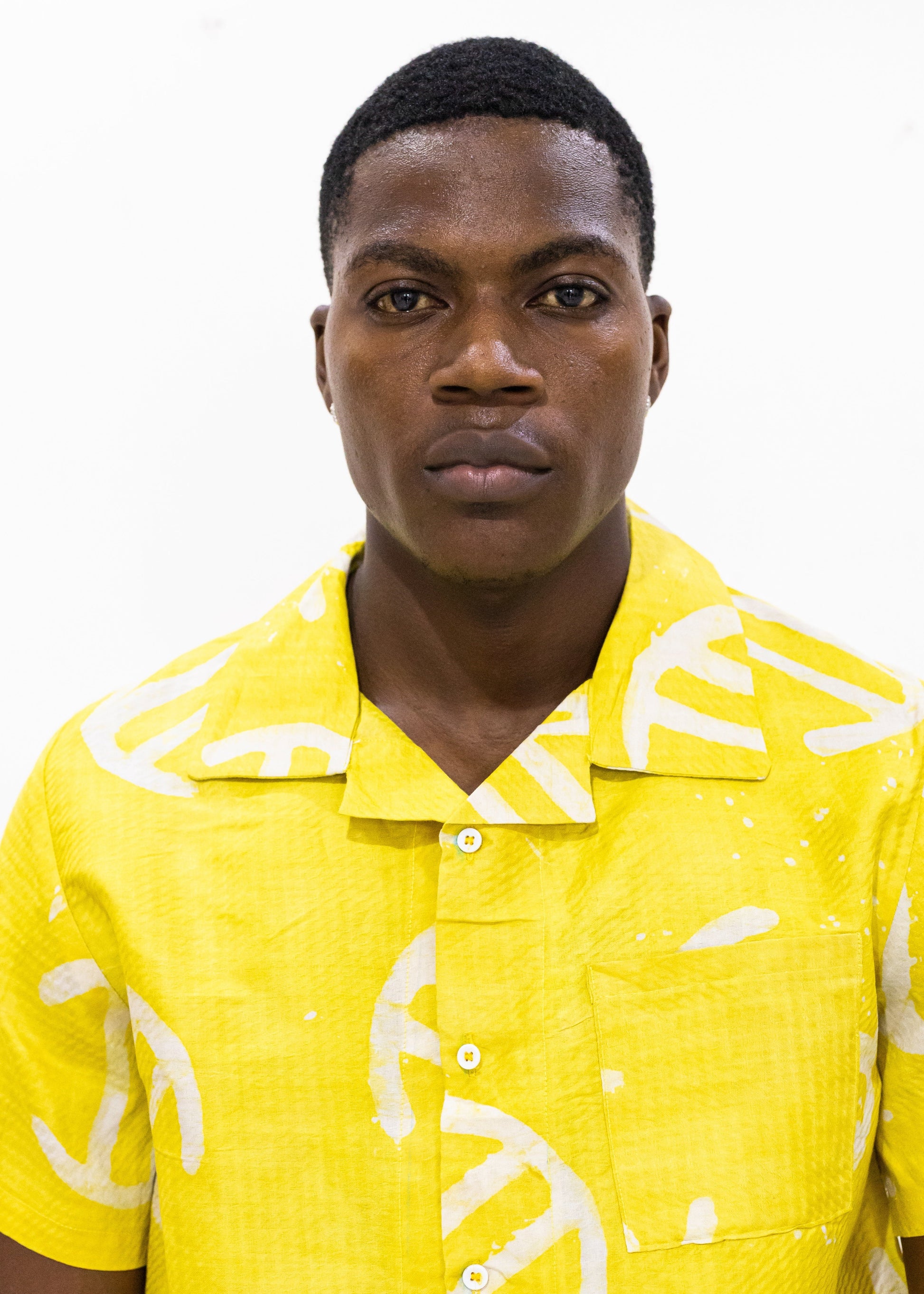 Batik Yellow Shirt -Nigerian Handmade Unisex Casual Wear | SHAYOFiXE Collection