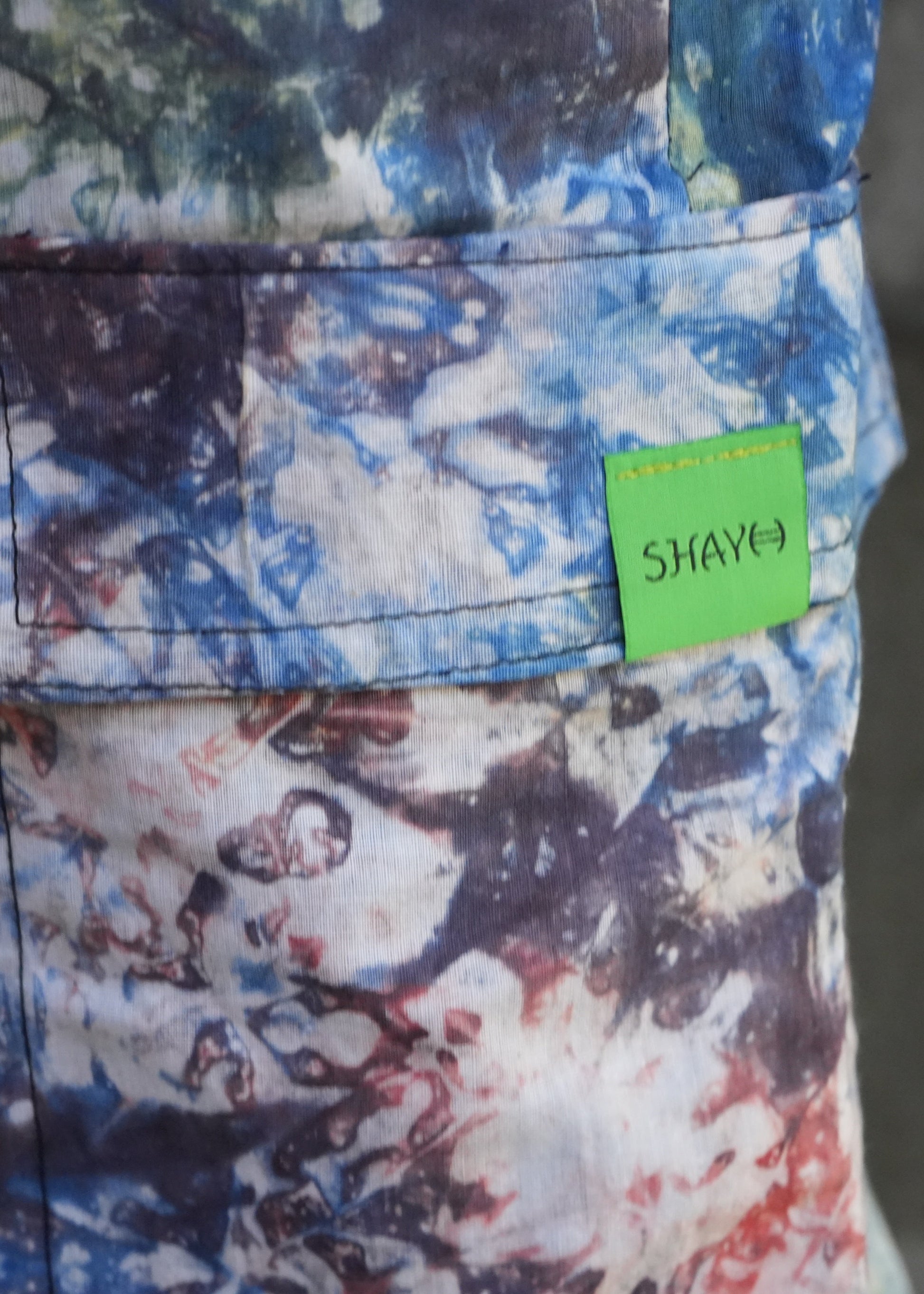 Adire Combat Pants - Hand-dyed Adire style 100% Cotton