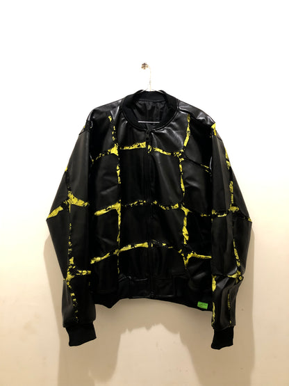 FIRE Community Jacket | Leather and Adire