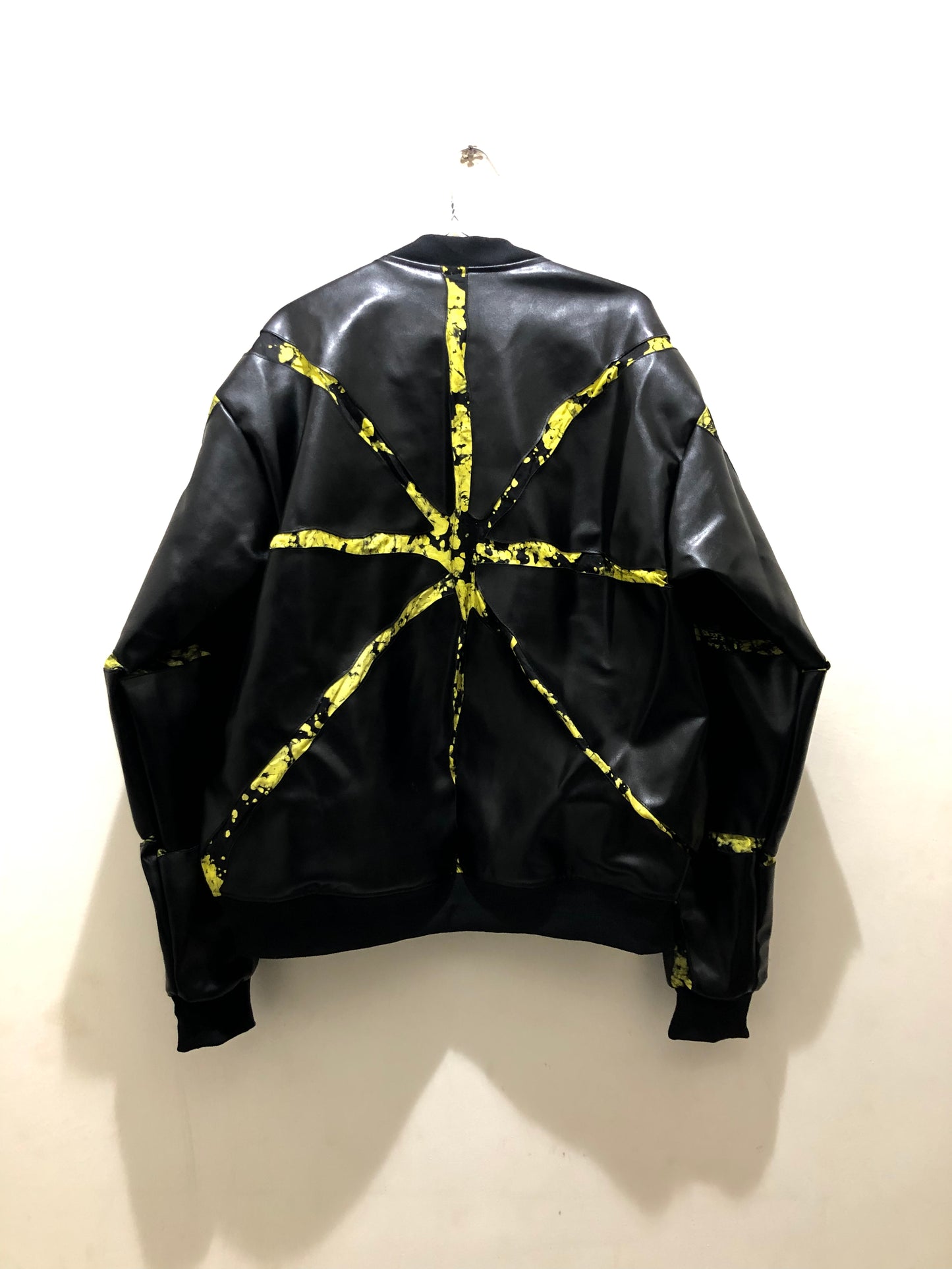 FIRE Community Jacket | Leather and Adire
