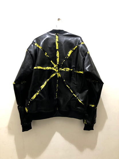 FIRE Community Jacket | Leather and Adire
